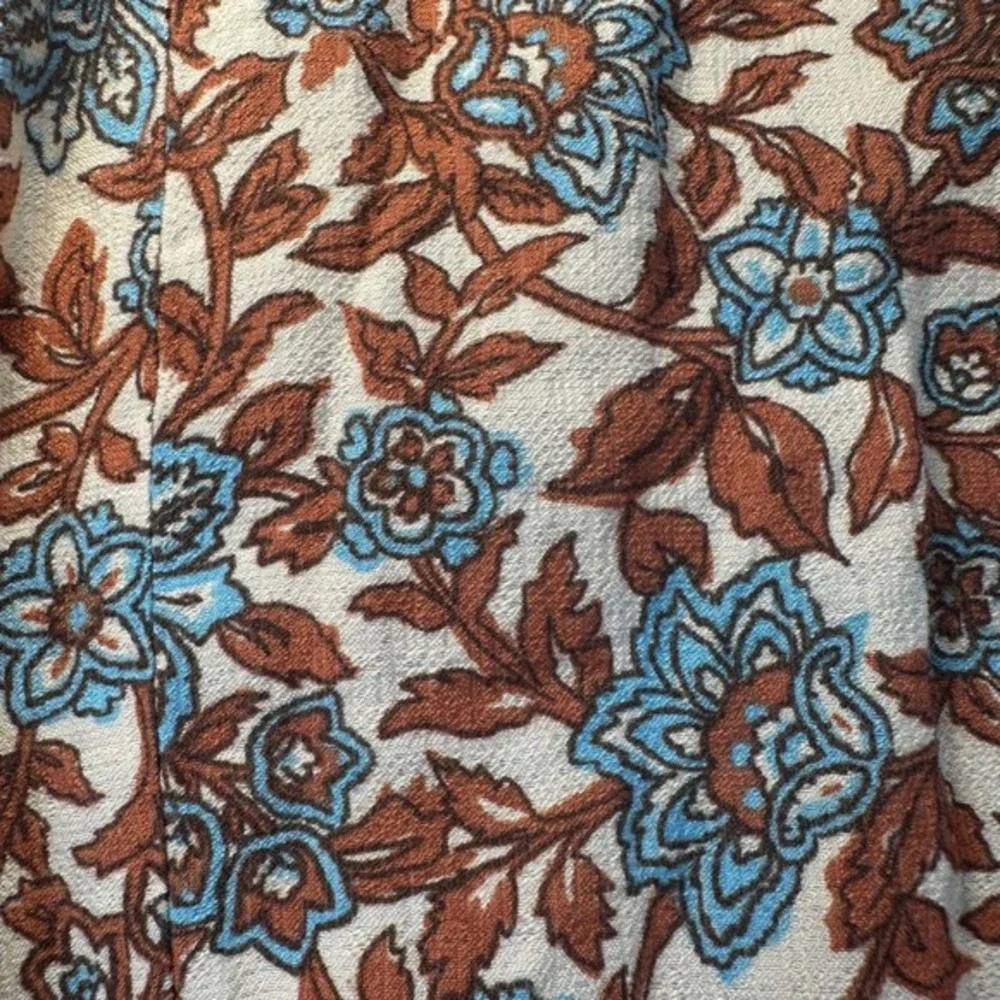 Moon River Tiered Maxi Dress Women Sz M‎ Floral Smocked Boho Cottagecore Prairie
